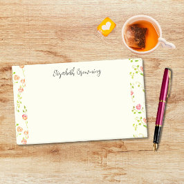 Cotgcore Rose Garten Niedlich HandGezeichnet Vinta Post-it Klebezettel