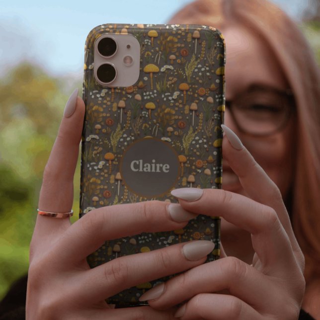 Cotgecore Pilzstickerei Personalisiert Case-Mate iPhone Hülle (Von Creator hochgeladen)