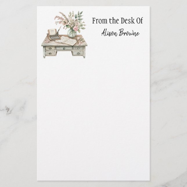 Cotgor Watercolor Writing Desk Notepad Briefpapier (Vorderseite)