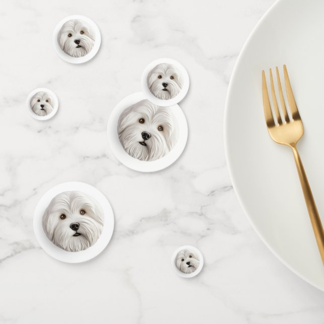 Coton De Tulear Dog 3D Inspiriert Konfetti (Gruppe)
