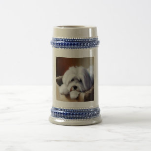 Coton de Tulear Dog Bierglas