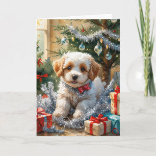 Coton De Tulear Dog Christmas Grußkarte Karte