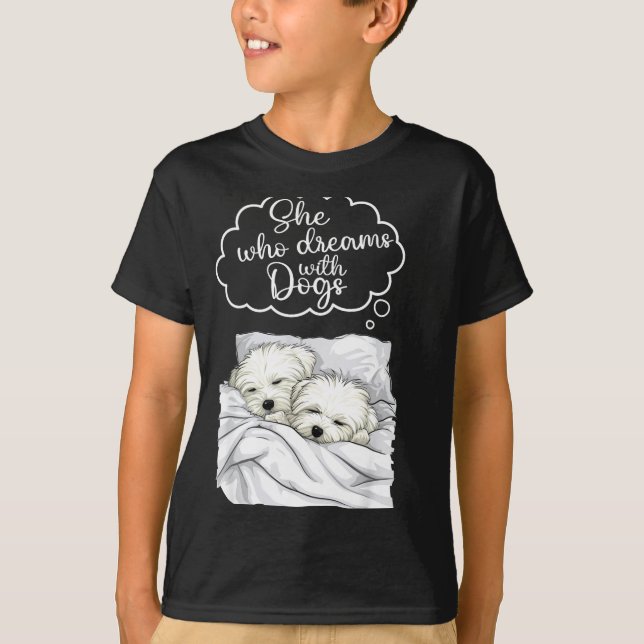 Coton De Tulear Dog Nightgown Pajama  T-Shirt (Vorderseite)