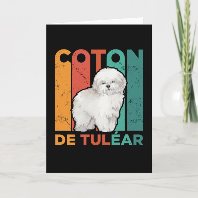 Coton de Tulear | Dog Owner Coton de Tuléar Karte (Vorderseite)