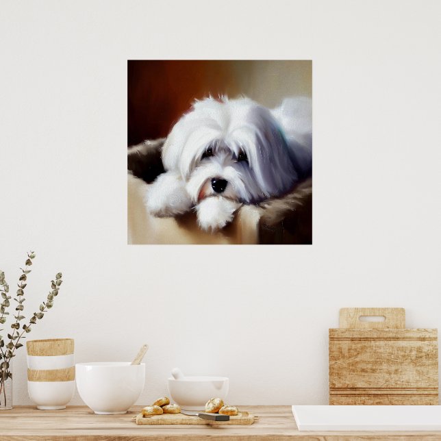 Coton de Tulear Dog Poster (Küche)