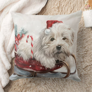 Coton De Tulear Dog Weihnachtsfest Kissen