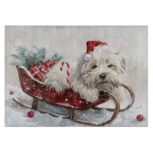 Coton De Tulear Dog Weihnachtsfest Schneidebrett