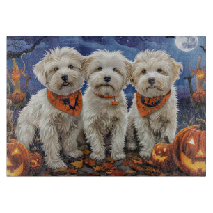 Coton De Tulear Halloween Spooky Schneidebrett