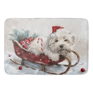 Coton De Tulear Hund Weihnachtsfestlich Badematte