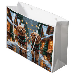 Coton De Tulear Hunde Weihnachten Schnee Urlaub Große Geschenktüte