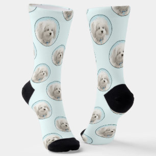Coton de Tulear Malerei Niedlich Original Haustier Socken