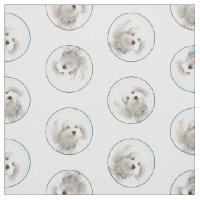 Coton de Tulear Malerei Niedlich Original Haustier