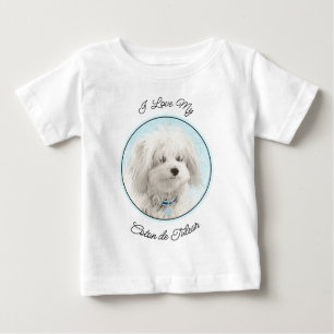 Coton de Tulear Painting - Niedliche Original Dog Baby T-shirt