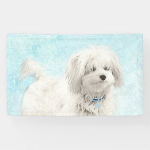 Coton de Tulear Painting - Niedliche Original Dog  Banner
