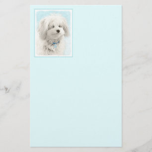 Coton de Tulear Painting - Niedliche Original Dog Briefpapier