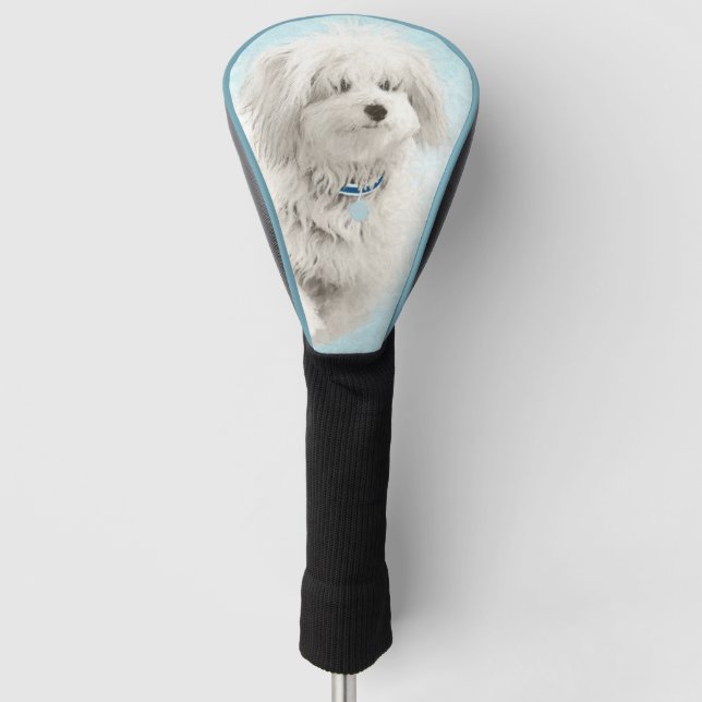 Coton de Tulear Painting - Niedliche Original Dog  Golf Headcover (Vorderseite)