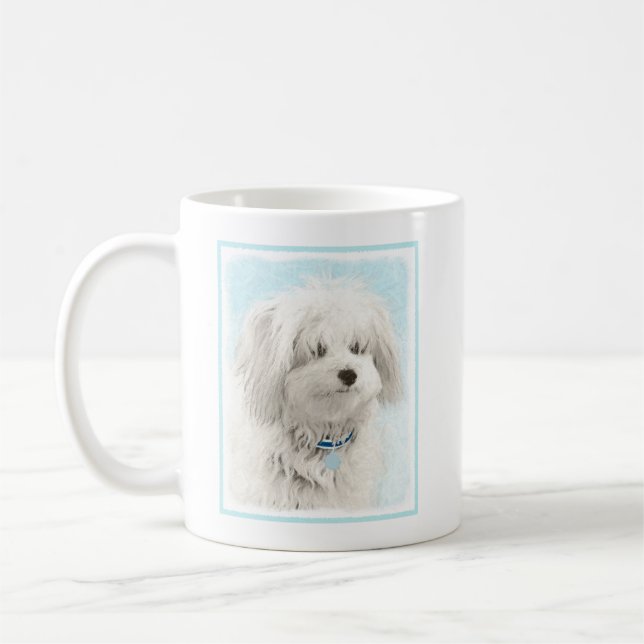 Coton de Tulear Painting - Niedliche Original Dog  Kaffeetasse (Links)