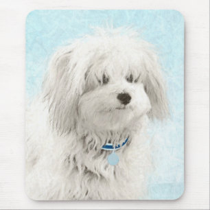 Coton de Tulear Painting - Niedliche Original Dog Mousepad