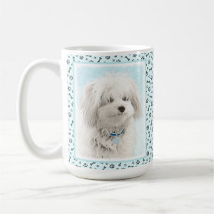 Coton de Tulear Painting - Niedliche Original Hund Kaffeetasse