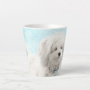 Coton de Tulear Painting - Niedliche Original Hund Milchtasse