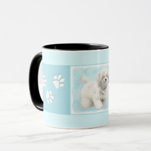 Coton de Tulear Painting - Niedliche Original Hund Tasse