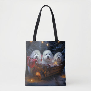 Coton De Tulear Snowy Sleigh Weihnachtsdekor