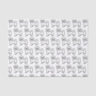 Coton de Tulear Süßes Cartoon-Hund-Muster Seidenpapier