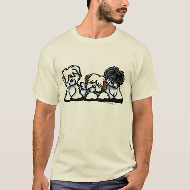 Coton De Tulear Trio T-Shirt (Vorderseite)
