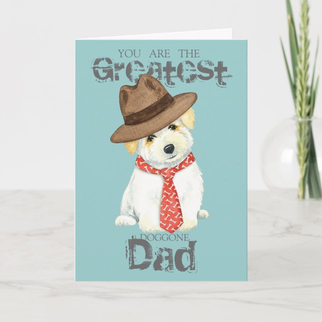 Coton de Tulear Vater Karte (Vorderseite)