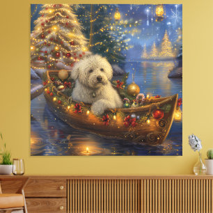 Coton De Tulear Weihnachtsreise Leinwanddruck