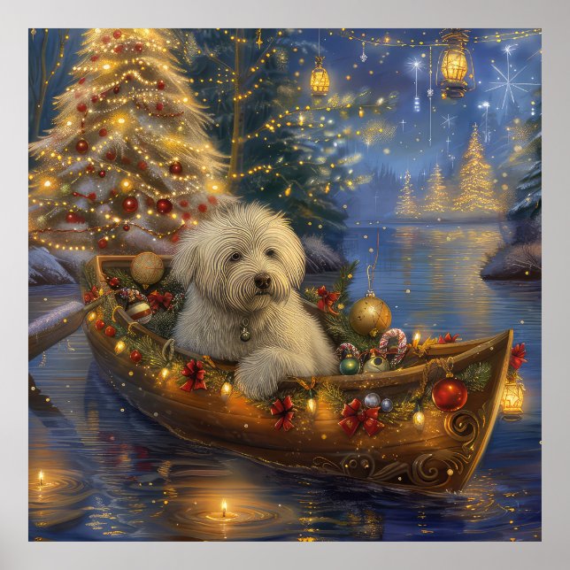 Coton De Tulear Weihnachtsreise Poster (Vorne)