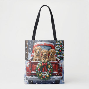 Coton de Tulear Weihnachtsroter LKW Urlaub