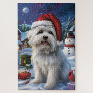 Coton De Tulear Winter Wonderland Christmas Joy Puzzle