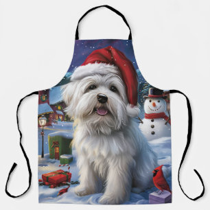Coton De Tulear Winter Wonderland Christmas Joy Schürze