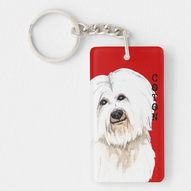 Coton-Farbblock Schlüsselanhänger (Vorderseite)