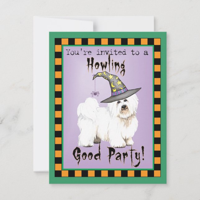 Coton Witch Einladung (Vorderseite)