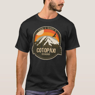 Cotopai Ecuador Vulkan Retro Wandern Camping Freun T-Shirt