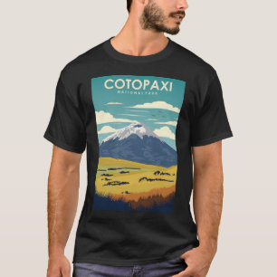 Cotopaxi National Park Travel Poster - Ecuadors m T-Shirt