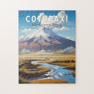 Cotopaxi Nationalpark Ecuador Art Vintag Puzzle