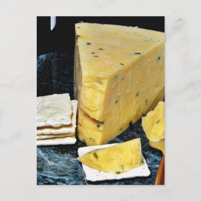 Cotswold Double Gloucester Käse Postkarte (Vorderseite)