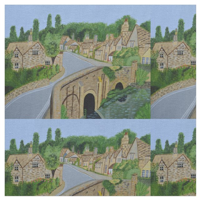 Cotswold England Baumwollgewebe Stoff (Nahaufnahme)