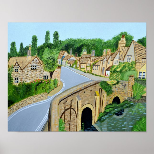 Cotswold English Village Poster (Vorne)