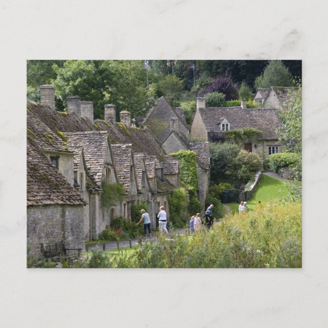 Cotswold Stone Hütten im Dorf Postkarte (Vorderseite)