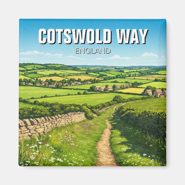 Cotswold Way England Travel Magnet (Vorne)