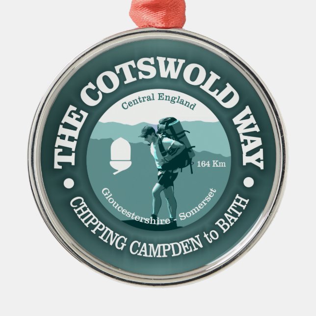 Cotswold Way (T) Ornament Aus Metall (Vorne)
