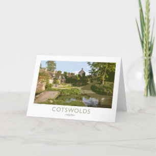 Cotswolds-Bahn-Plakat Dankeskarte