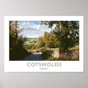 Cotswolds-Bahnplakat Poster