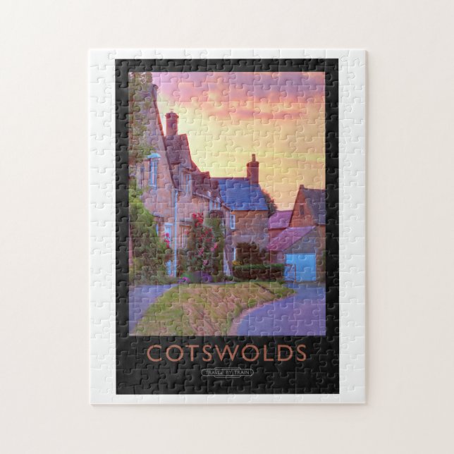 Cotswolds Bahnposter Puzzle (Vertikal)