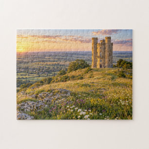 Cotswolds Broadway Tower Sommeruntergang Puzzle
