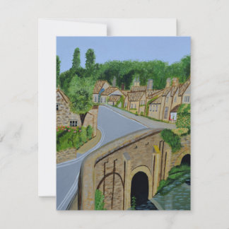 Cotswolds-Dorf England Einladungskarte  Einladung